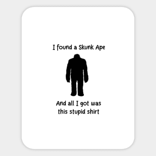 Skunk Ape Sticker